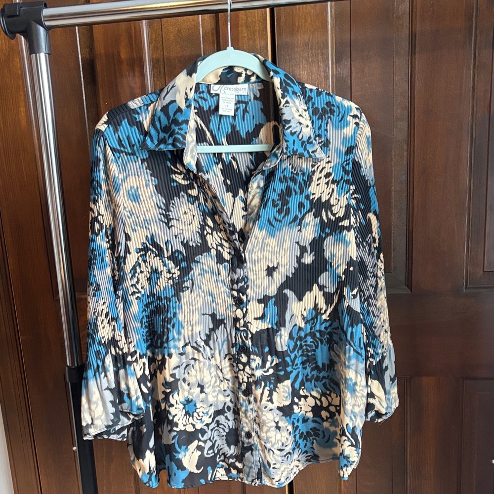 Dress Barn Multicolor Floral Blouse